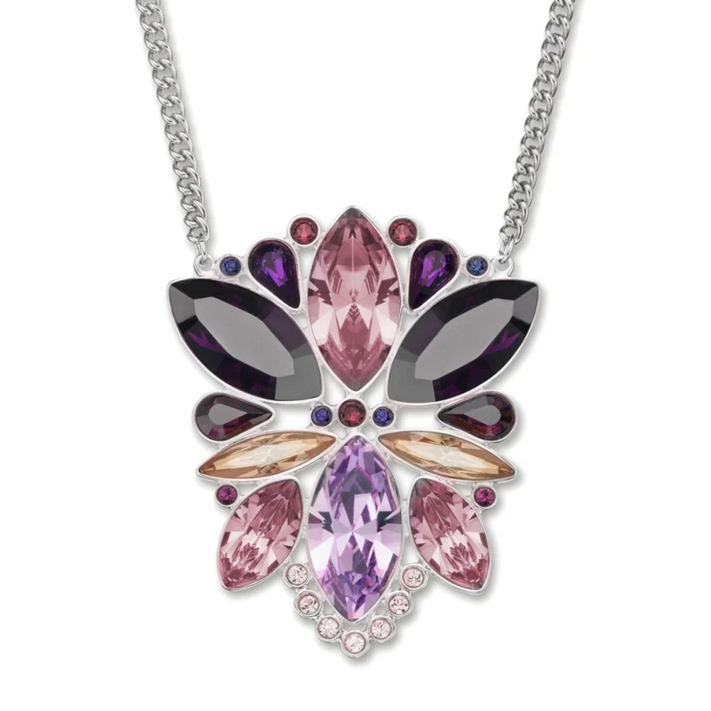 Swarovski valina pendant necklace purple